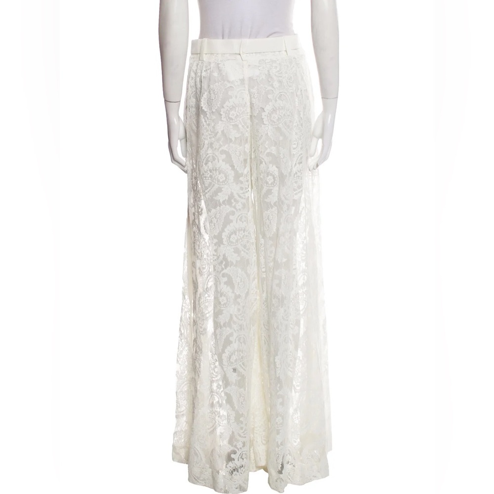 ZIMMERMANN Embroidered high-rise wide-leg pants Zimmermann Sz 0 - Picture 8 of 8